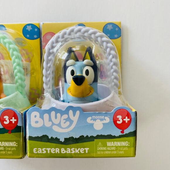 Bluey | Bluey Bingo Easter Basket Figure Bundle NWT - Picture 2 of 6